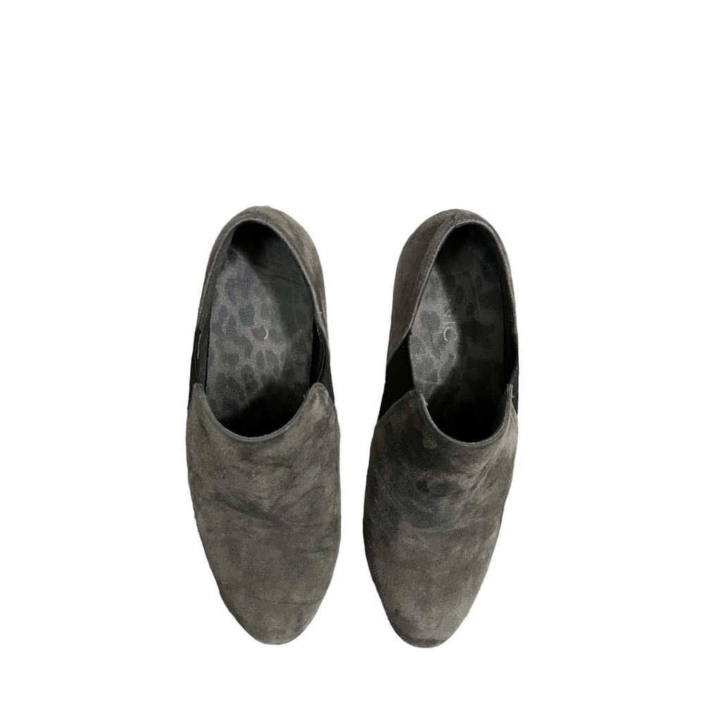 Vionic Womens Stanton Suede Wedge Booties Slate Gray Size 8