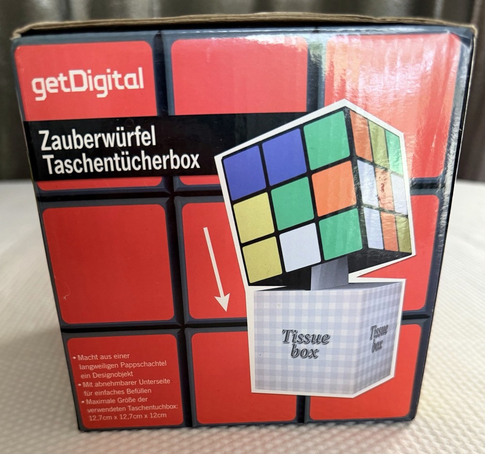 Get Digital Magic Cube Tissue Box Rubik's Cube Style