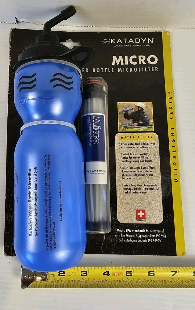 Katadyn Micro Water Bottle Microfilter Purifier Ultralight Series Camping Hiking