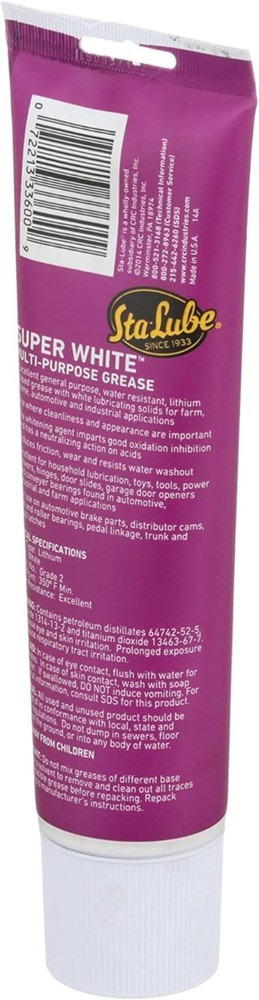 SL3660 Super White Multi-Purpose Lithium Grease, 10 Wt Oz
