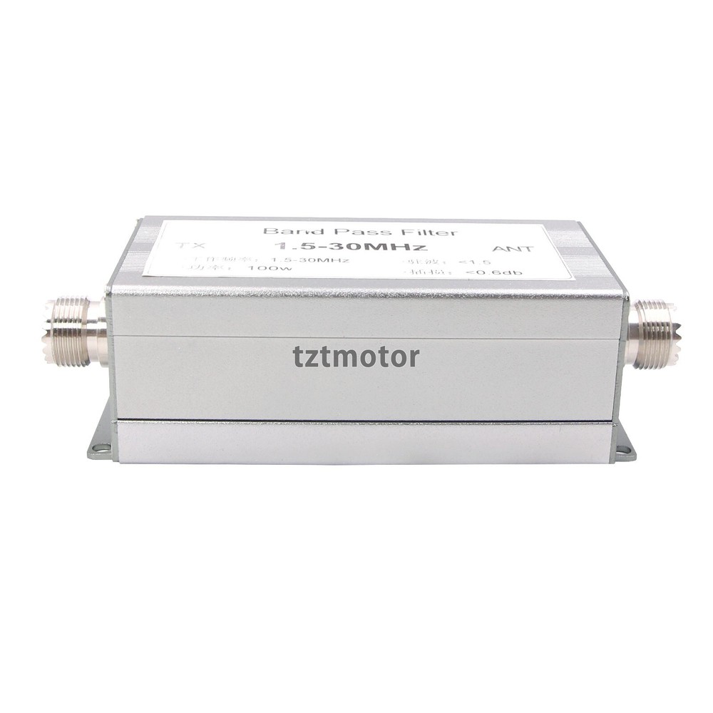 1.5 - 30 MHz Short-wave BPF Band-pass Filter Anti-interference 100w M Socket