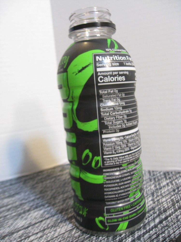 Prime Hydration Beverage - Logan Paul- EMPTY Bottle- Glowberry - Glows in Dark
