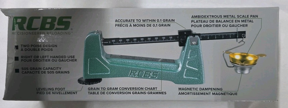 RCBS Reloading; M500 Mechanical Scale; Multi-Caliber, 505 Grain Capacity; 98915