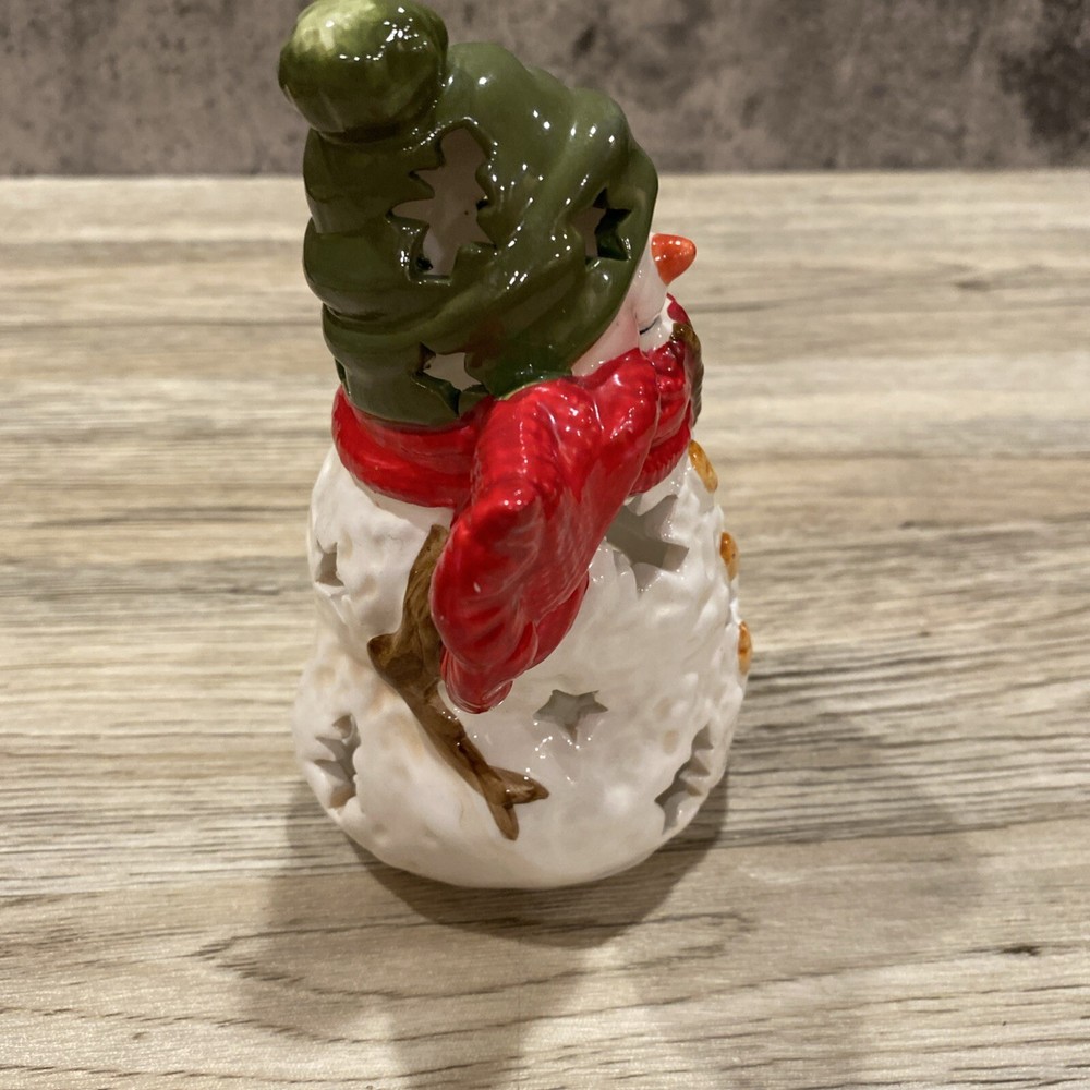 Vintage Hallmark Snowman Tea Light Holder