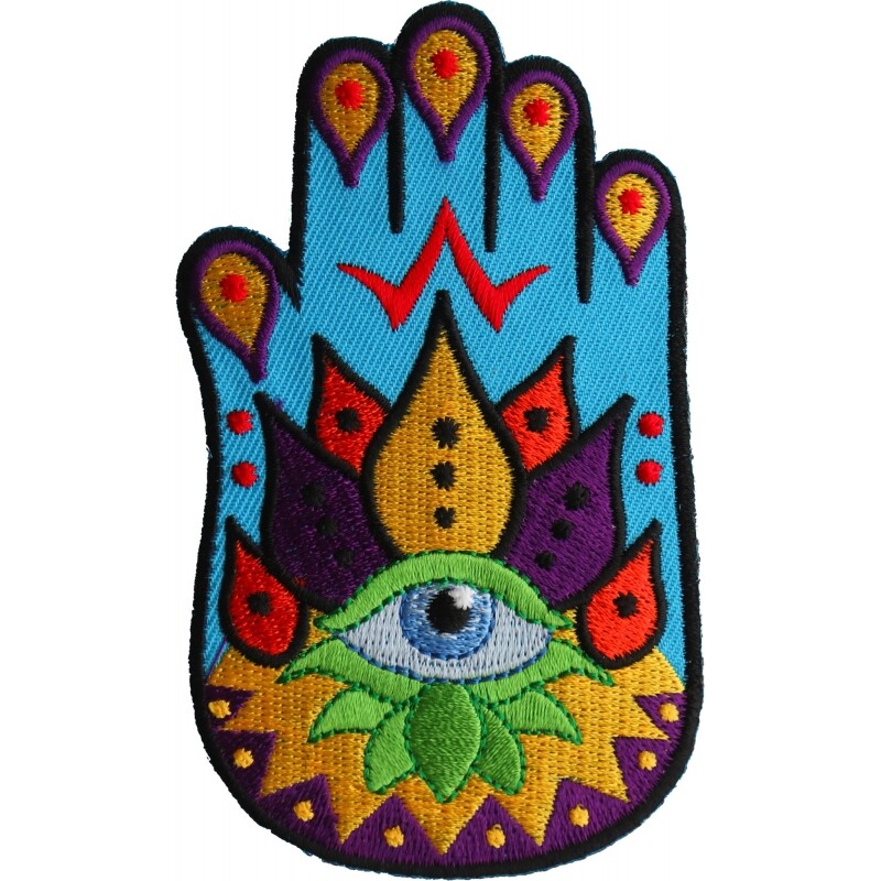 Embroidered Patch (Iron-On), Spiritual Hand All Seeing Eye Fortune Teller