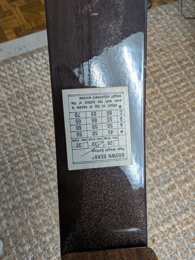 Brown Bear AMO Compound String Length 37 Bow