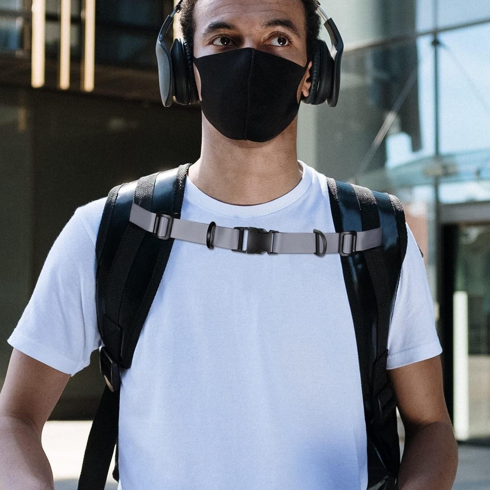 Hands-Free Adjustable Backpack Chest Strap with Durable Quick Release Buckle