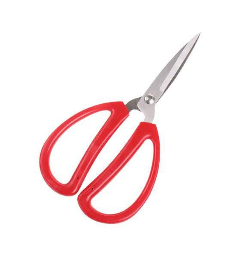 Hometeq 6" Scissors Multi-Purpose Stainless Steel Sharp Scissors with Red Han...