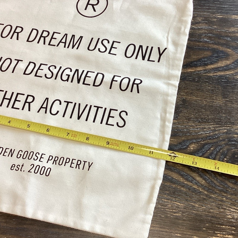 Golden Goose Cream Drawstring Dust Bag