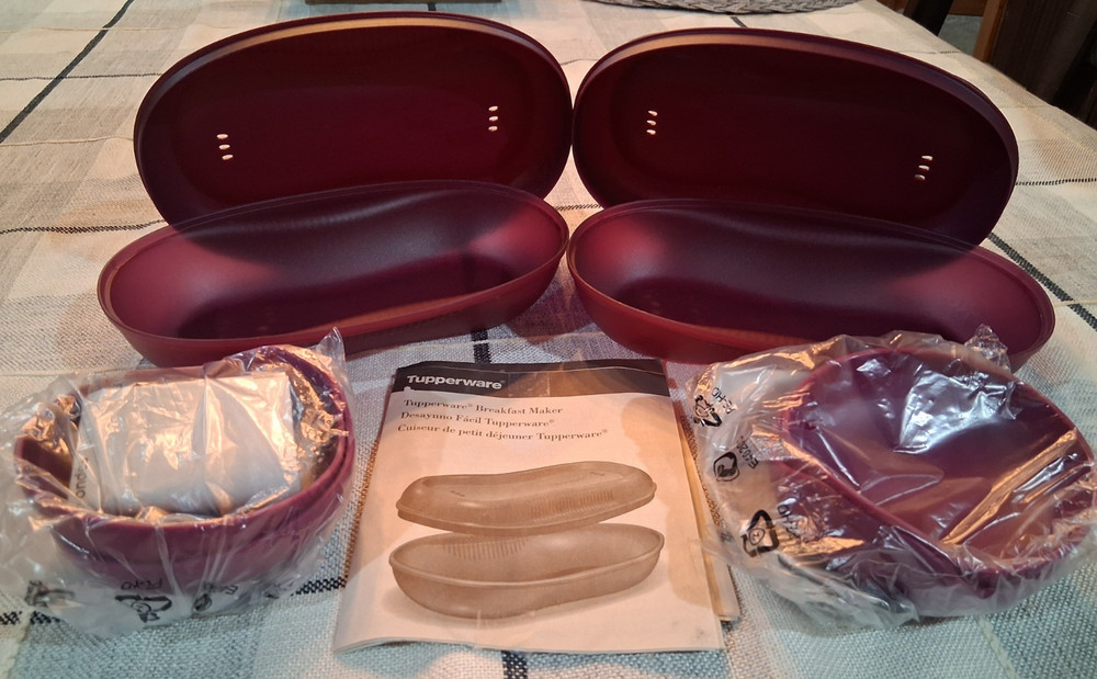 Tupperware Microwave Breakfast Maker Set-NEW