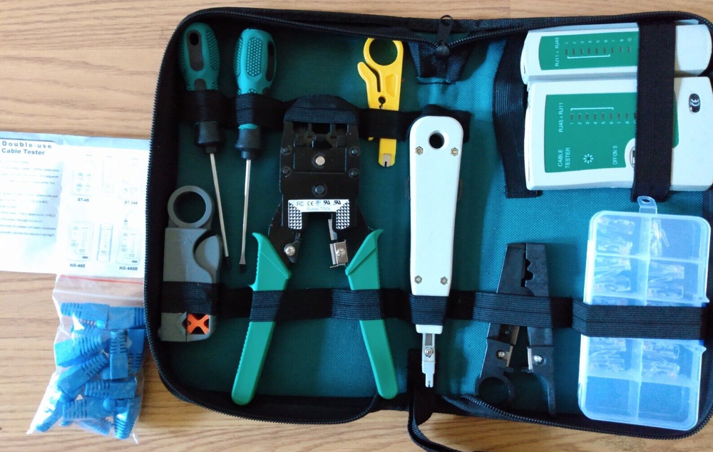 NS-468 ST-248 Multi Functional NETWORK CABLE Tester KIT ST-45 Double USE TESTER