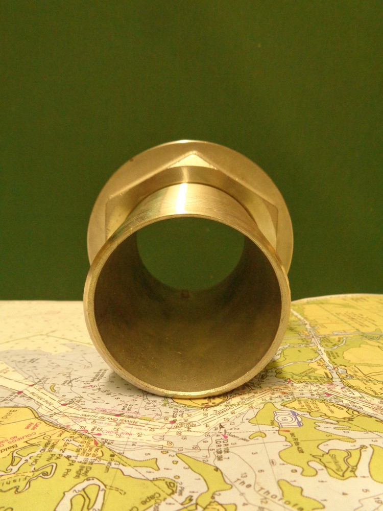 Stainless Steel Thru Hull Connection with 2 3/4" Pipe Fitting