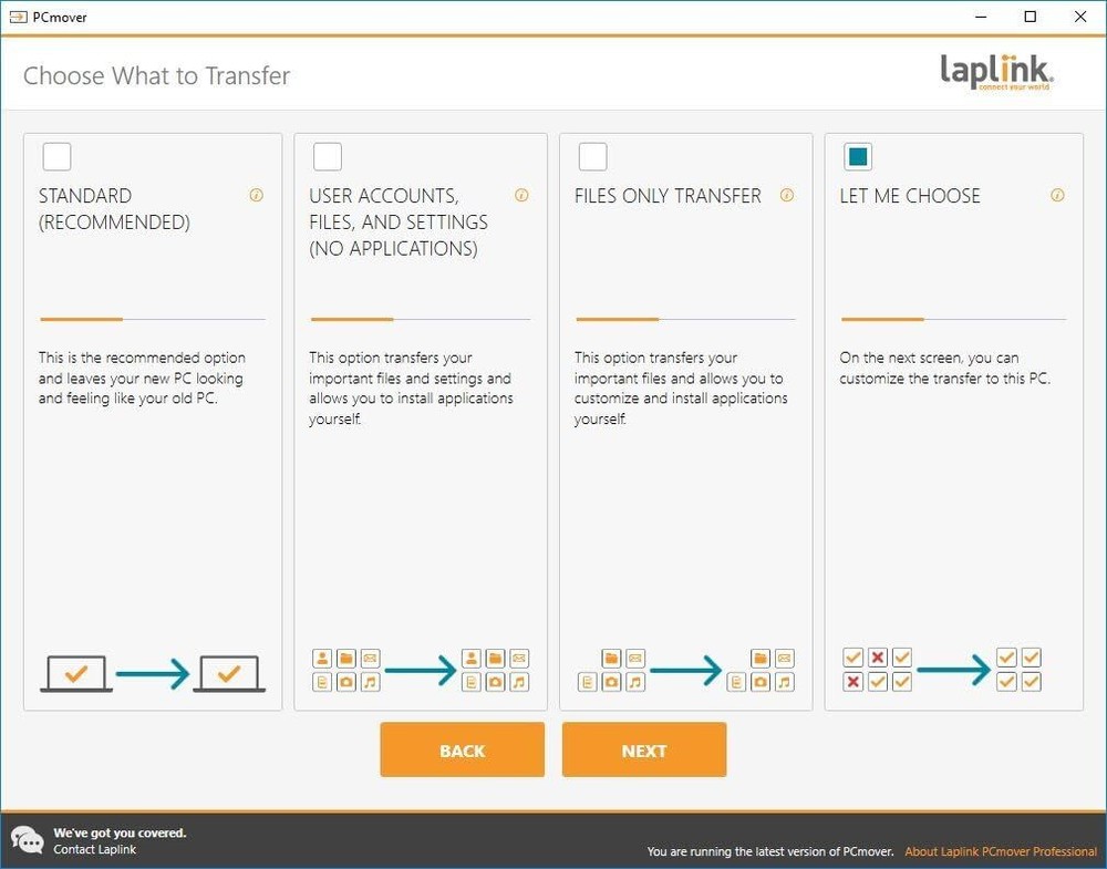 PCmover Ultimate 11 File Transfer Software for Efficient PC Migration with Cable
