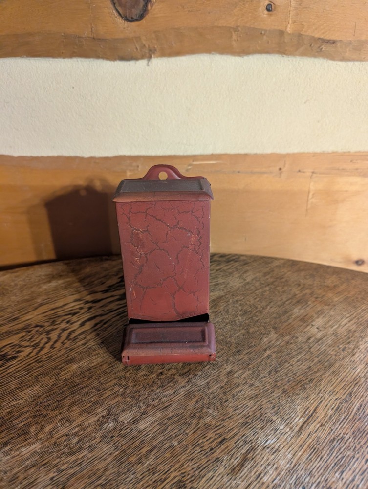 Vintage Red Matchbox Holder