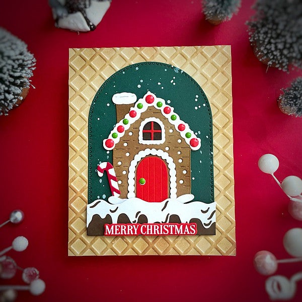 WAFFLE CONE 3D EMBOSSING FOLDER-Spellbinders Emboss-Texture-Ice Cream-Christmas