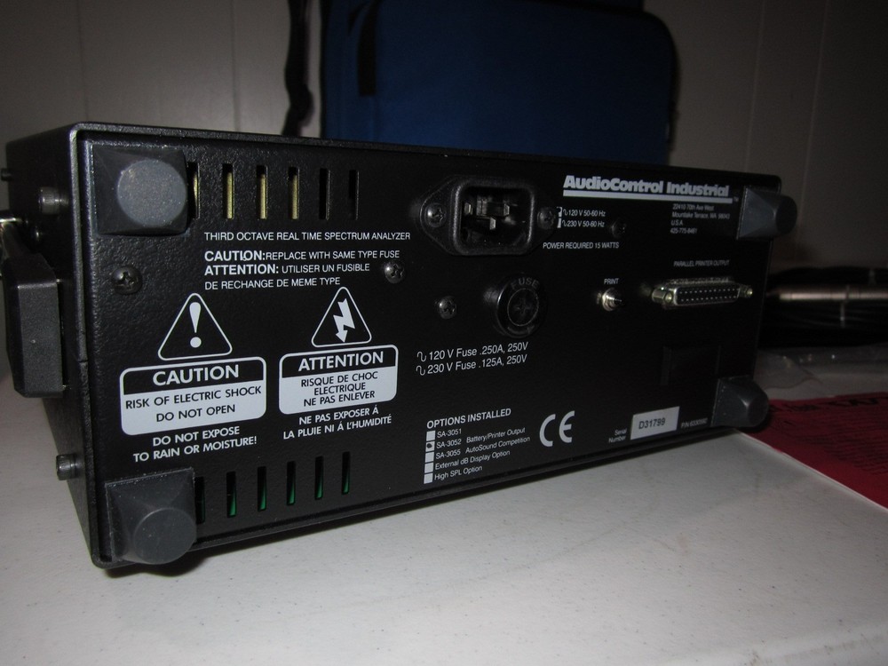 Audio Control SA-3052 one Third Octave Real Time Spectrum Analyzer / SPL Meter