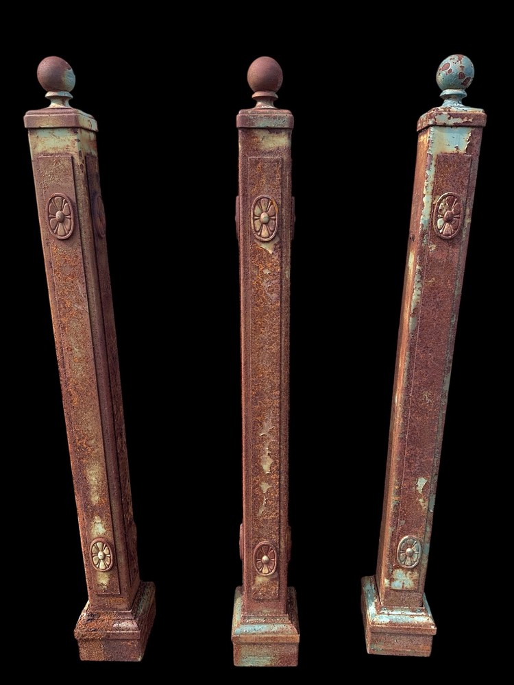 Vintage Cast Iron Posts - 6 Available - GA21051