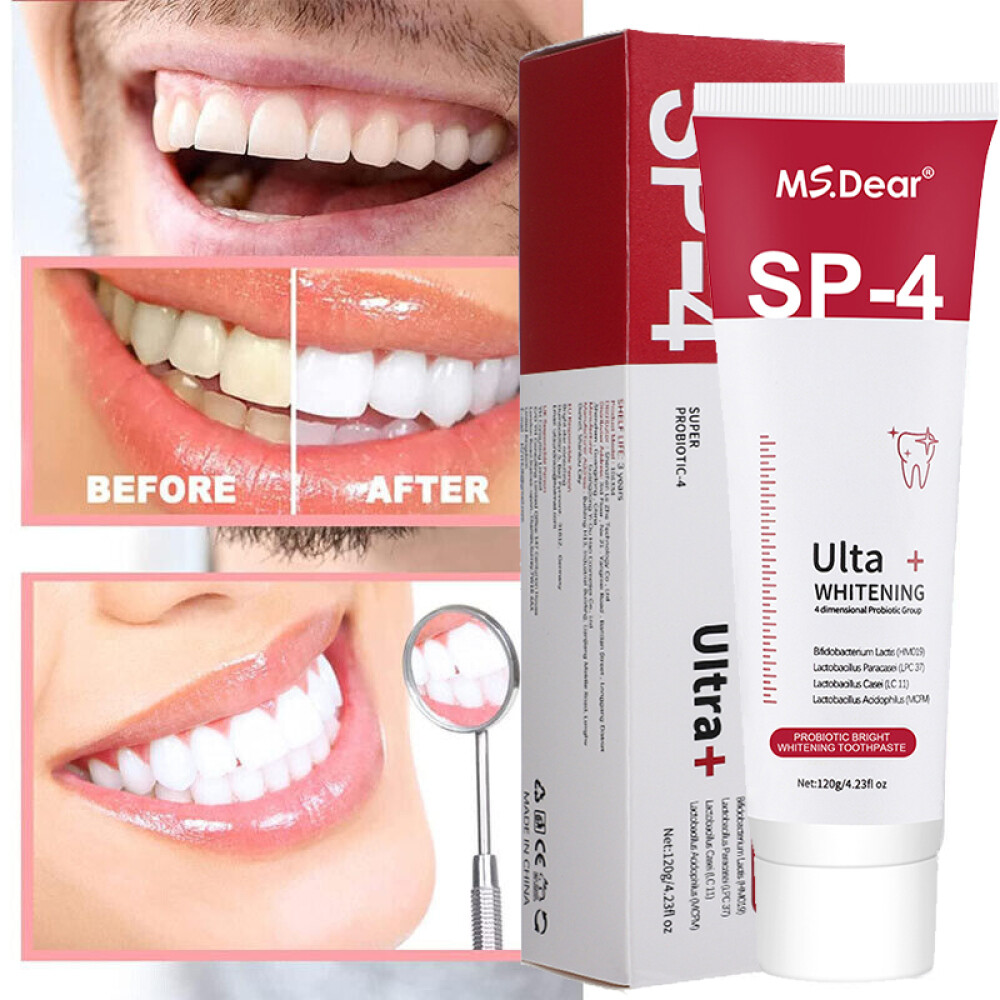 Sip-4 Toothpaste, Whitening Sp-4 Toothpaste, Sp-4 Probiotic Whitening Toothpaste