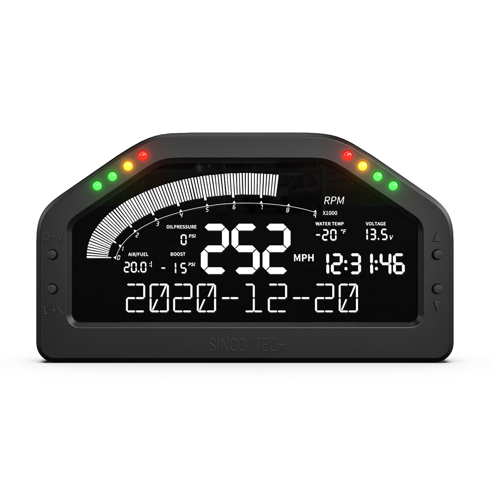 DO922 Sinco Tech Dashboard Sensor KIT Race Display Bluetooth LCD Screen Gauge