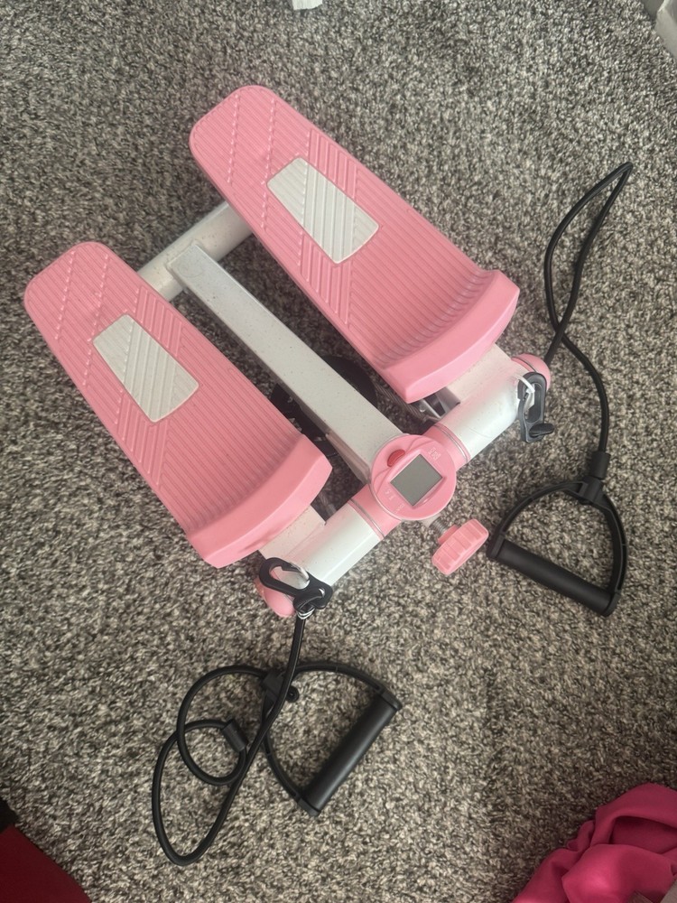 Mini Stepper Exercise Machine with Resistance Bands
