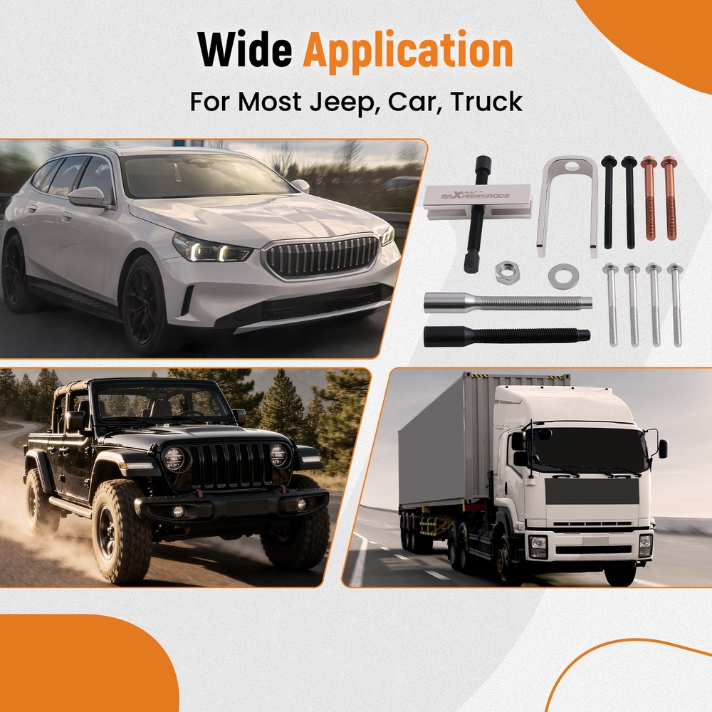 14PC Steering Wheel Puller and Lock Plate Compressor Tool Installer Removal Set