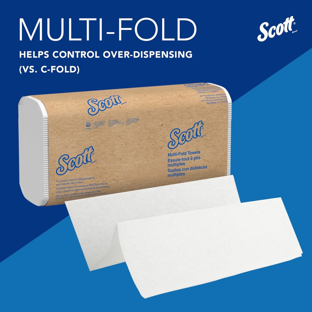 Scott Professional Multifold Paper Towels White - 250 Sheets Bulk Pack