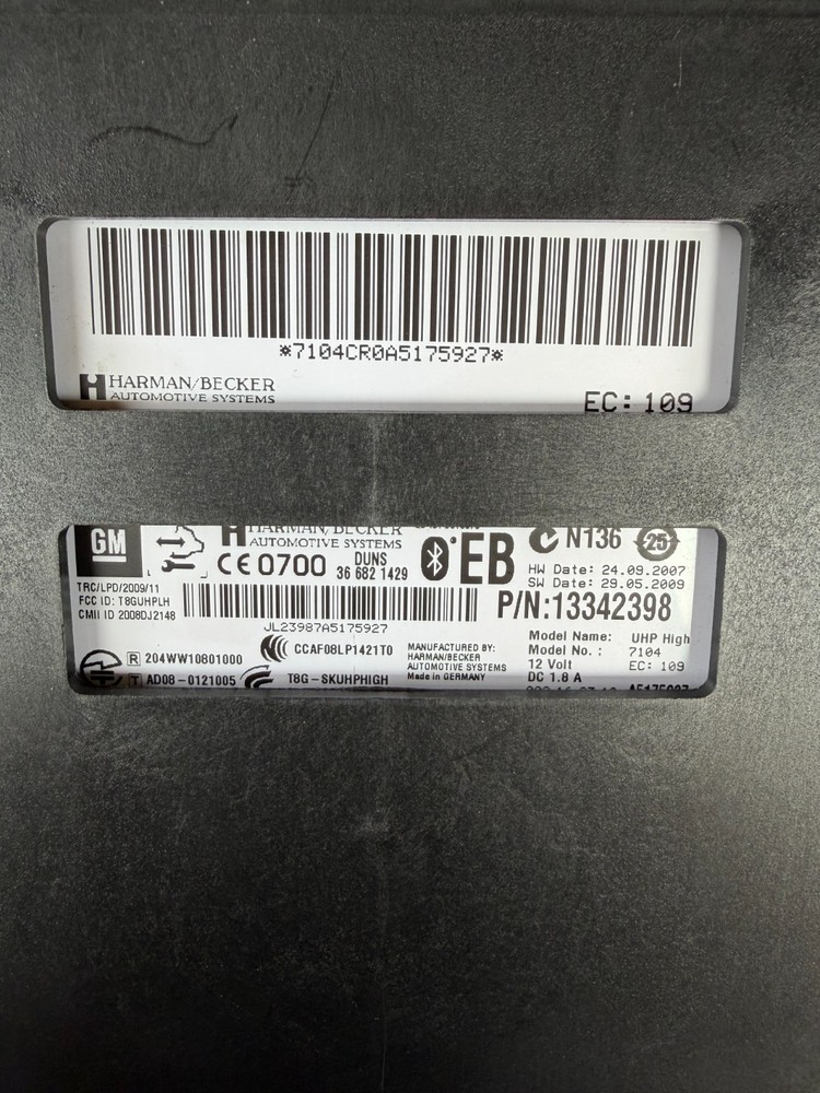 VAUXHALL INSIGNIA CORSA E ASTRA J BLUETOOTH MODULE 13342398 2011-2017