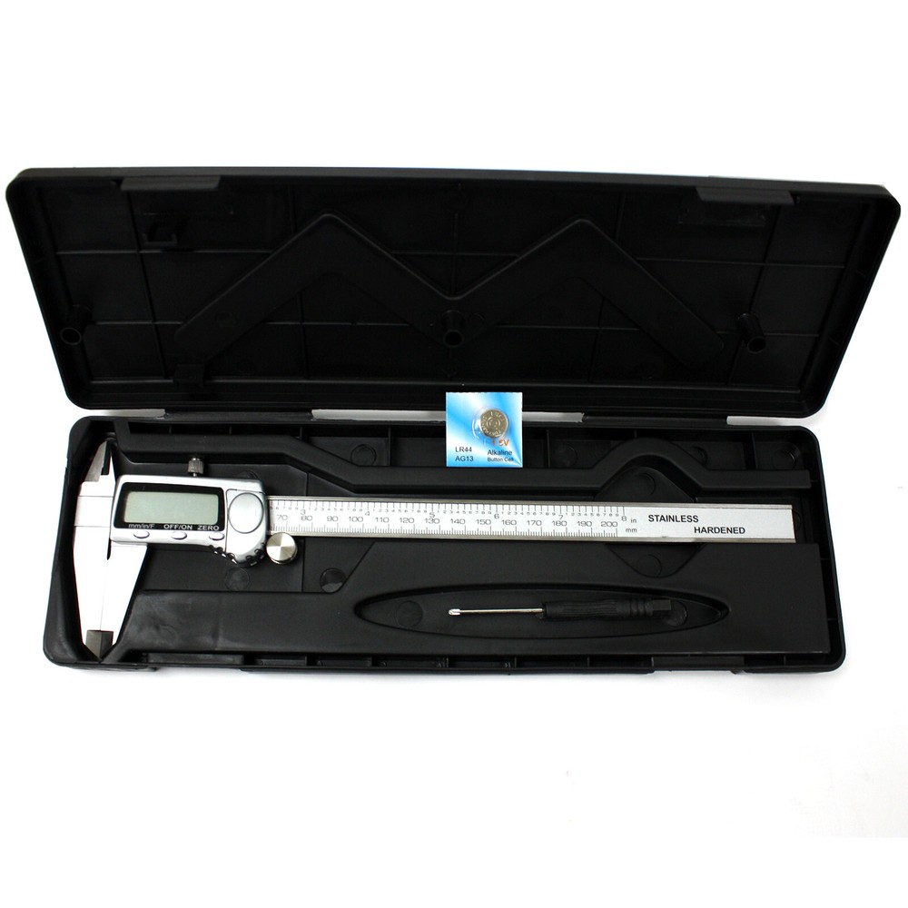8" DIGITAL ELECTRONIC CALIPER *LCD DISPLAY*+ BATTERY Precision Measuring Tools