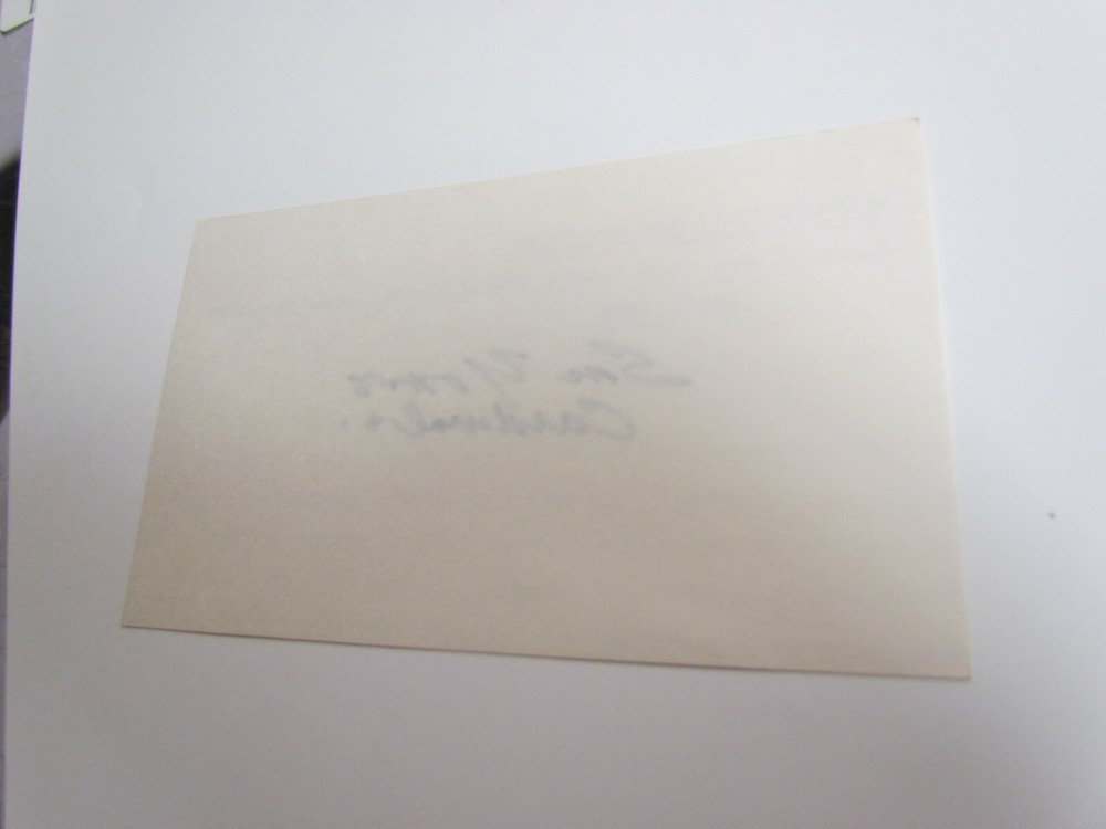 Sal Yvars Autographed Index Card