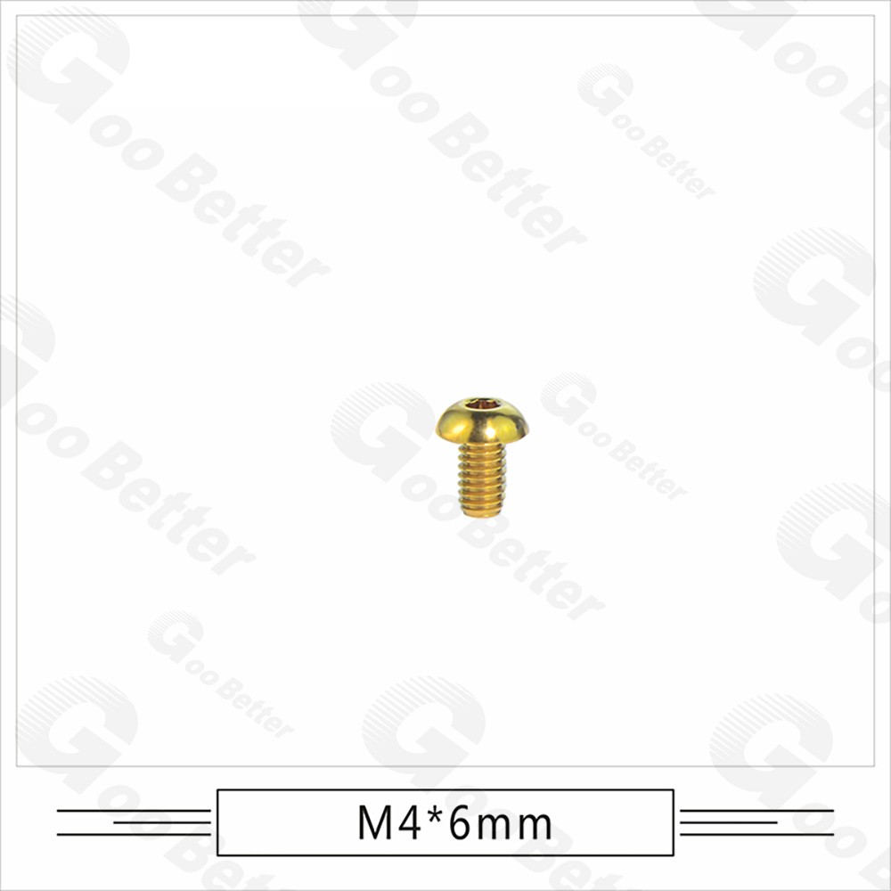 M4 Titanium Socket Button Head Screws Hex Allen Key Bolts for Bicycle Tuning