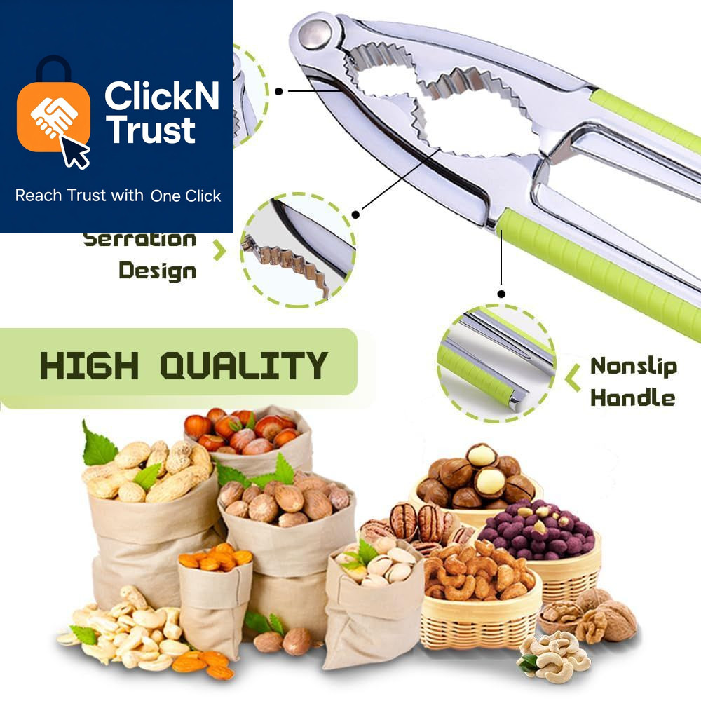 Nut Cracker, Nutcracker, Seafood Tools, Walnut Cracker for 3 Piece Set, Green