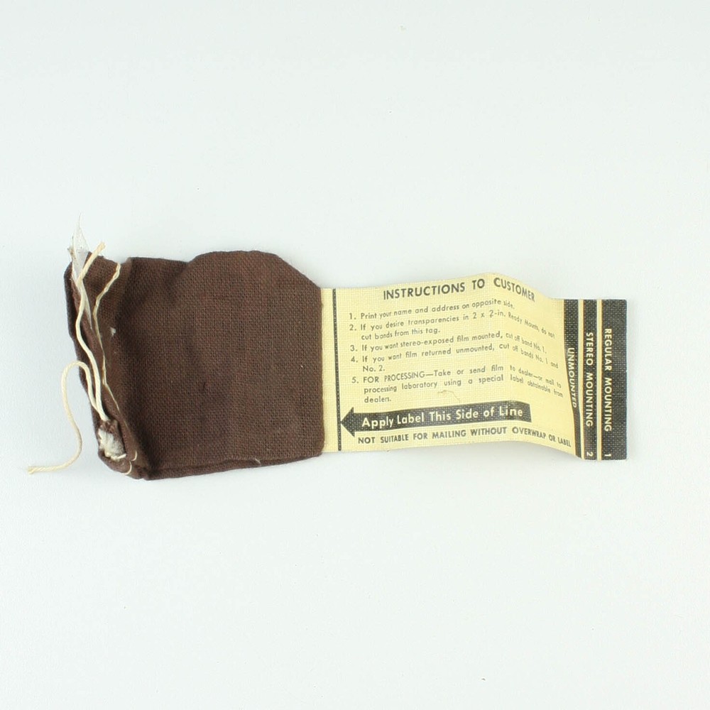 Kodak Vintage - Brown Cloth - Film Developing Return Bag - Processing Mailer