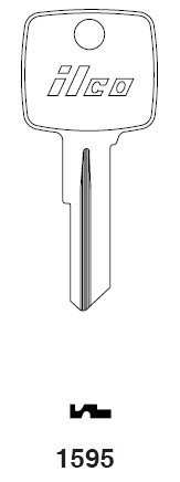 Ilco 1595 Key Blanks Compartment Office Lock Blank Uncut 10 Pack Brass