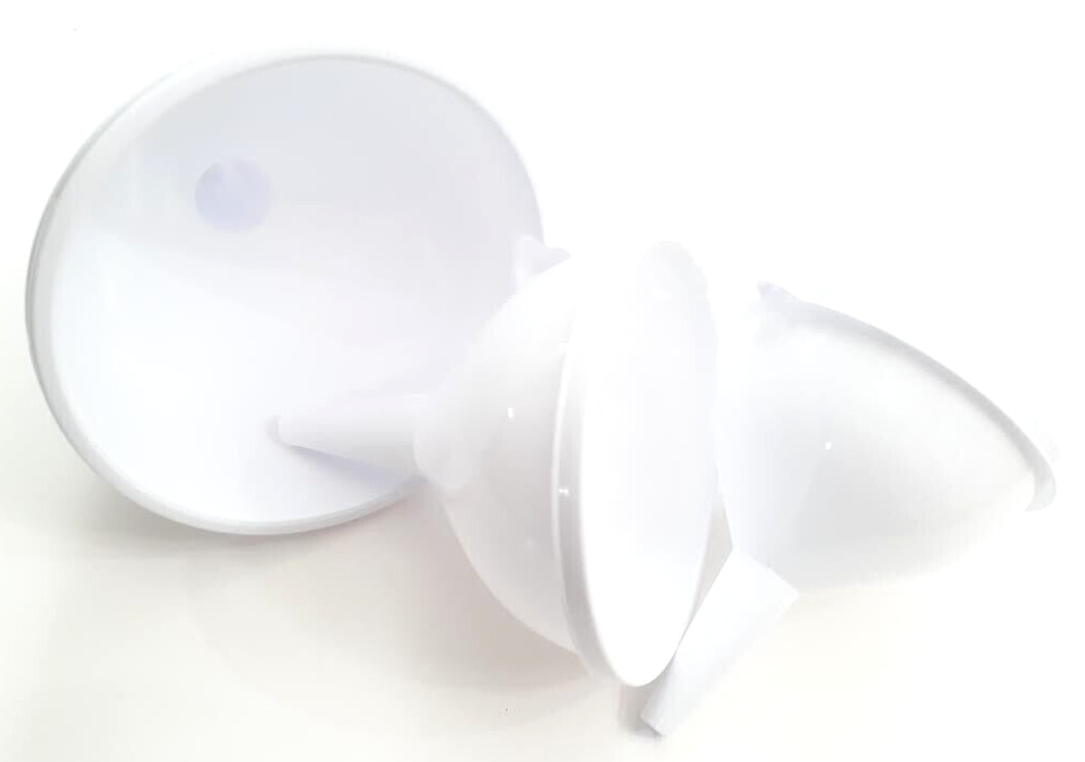NEW 3 PC FUNNEL SET WHITE SMALL MEDIUM LARGE