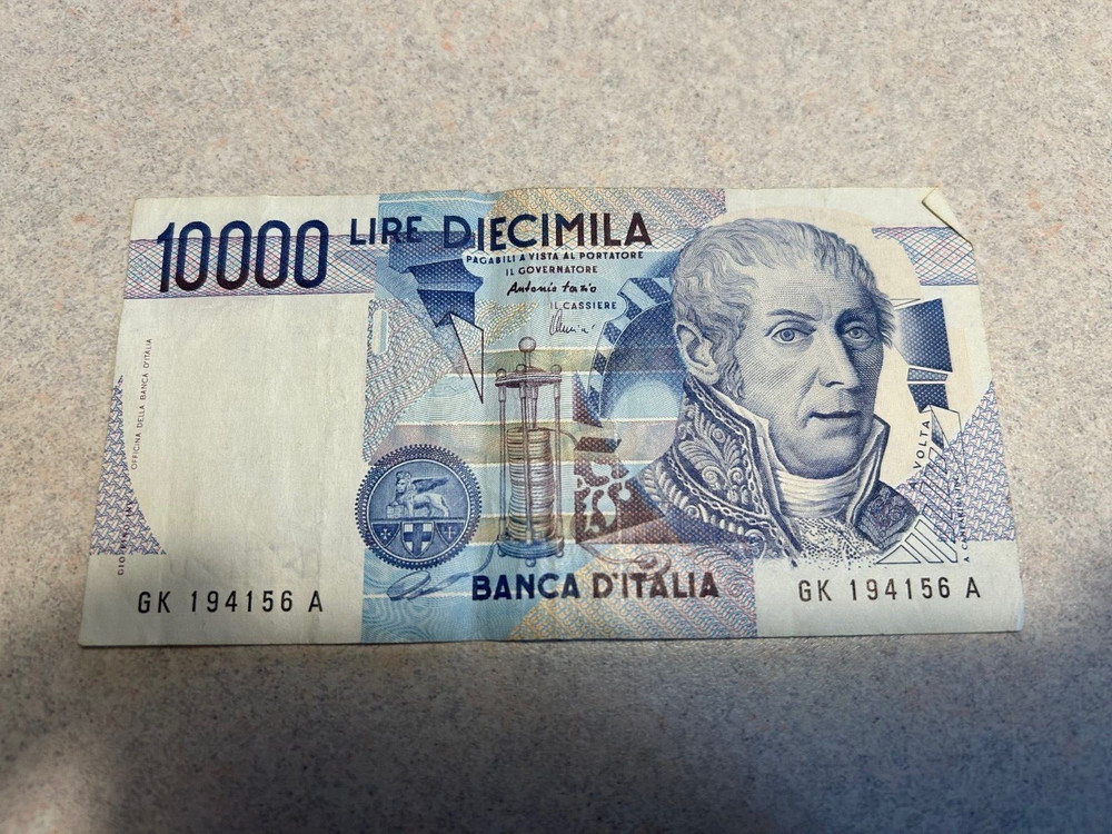 10000 Italian Lire Note