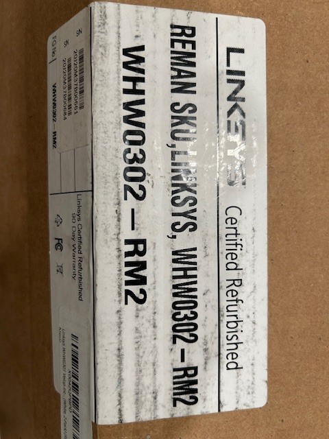 Linksys Reman SKU, WHW0302-RM2, Refurbished