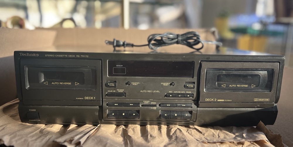 Technics dual cassette deck RS-TR170. Tested Works