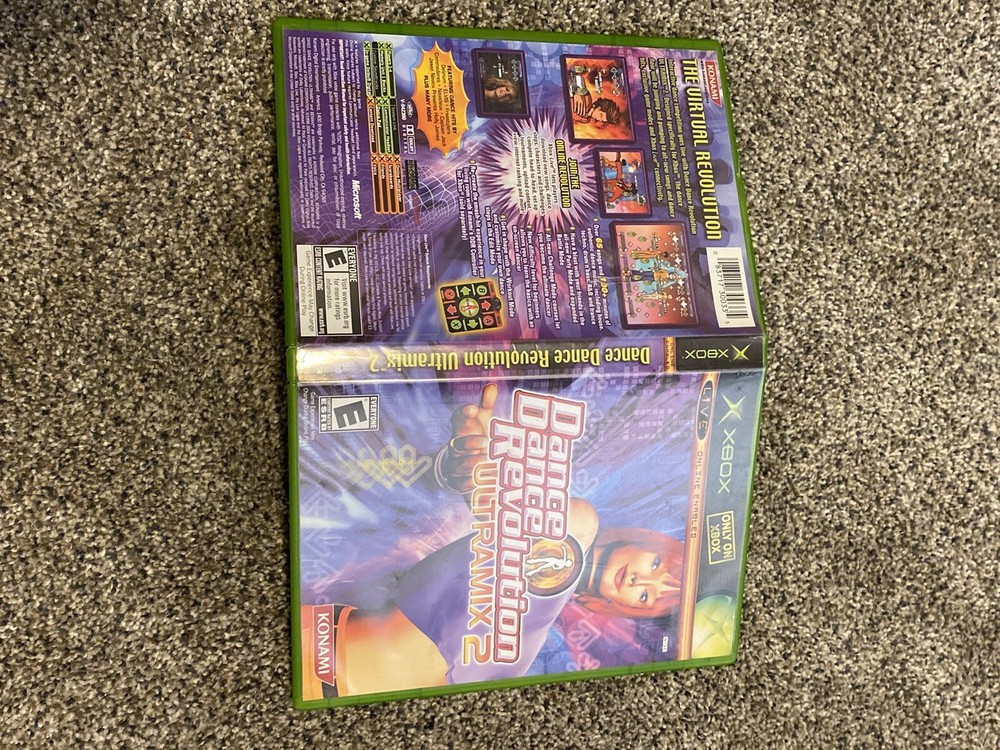 Dance Dance Revolution Ultramix 2 Original Xbox Replacement Case 2004