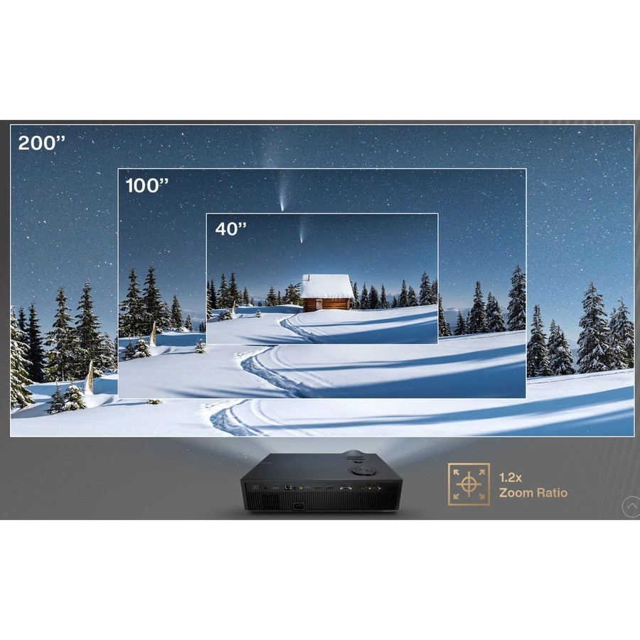 Asus H1 3D DLP Projector - 16:10 - Black