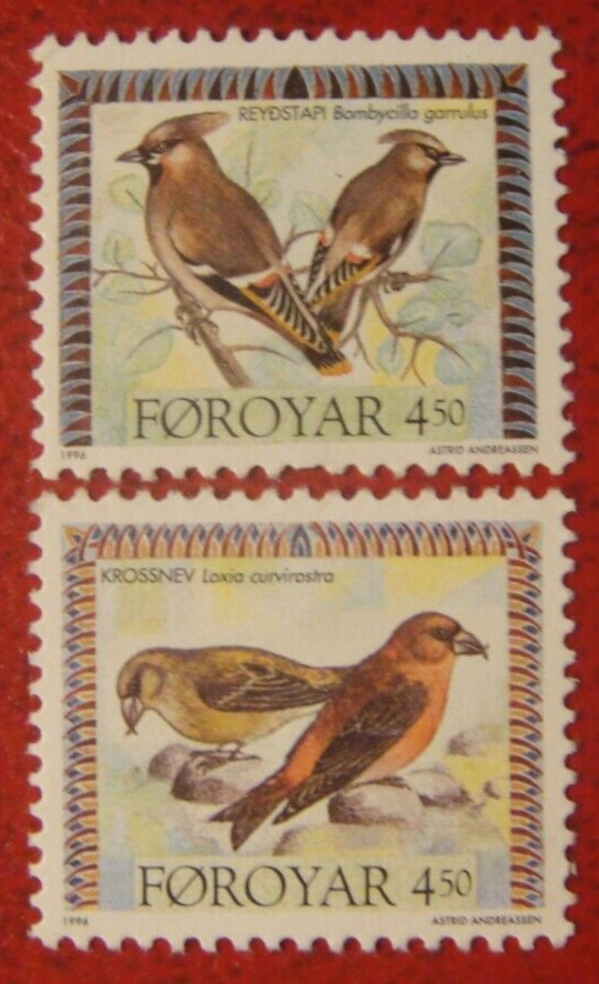 Faroe Islands 1996. Birds. MUH.