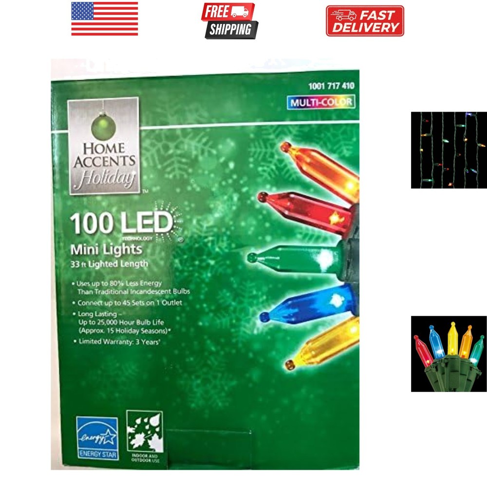 100-Light LED Multi-Color Mini Light Set