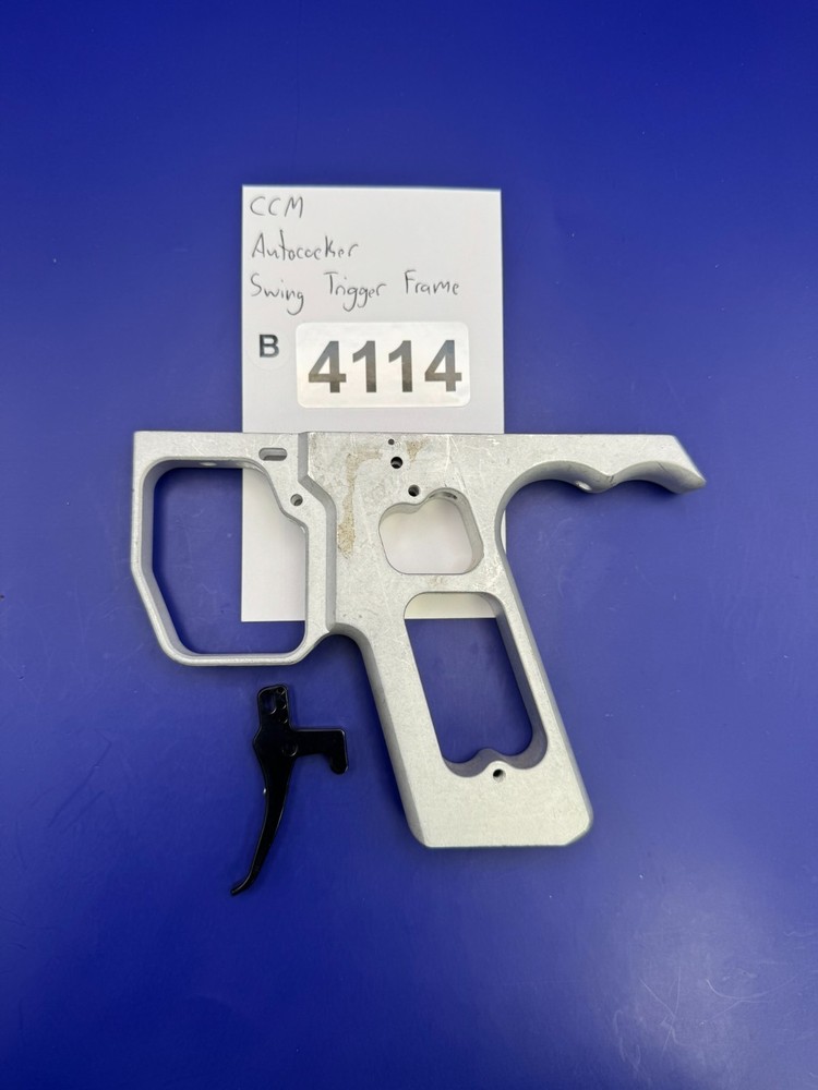 CCM Autococker Swing Trigger Paintball Marker Frame-Silver
