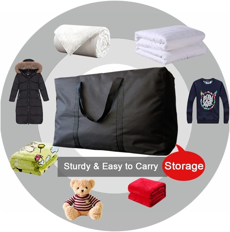 Foldable Moving Totes - 31'' x 18'' x 10'' with Sturdy Handles - 2 Pack