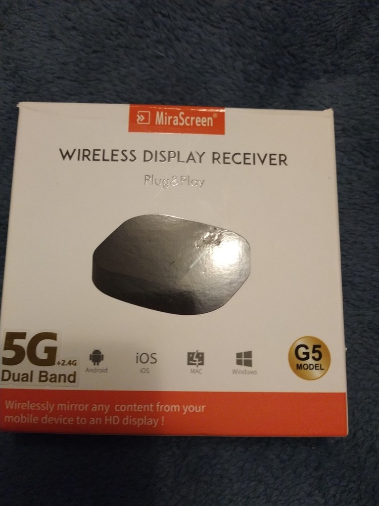 MiraScreen Wireless Display Receiver 5G+2.4G