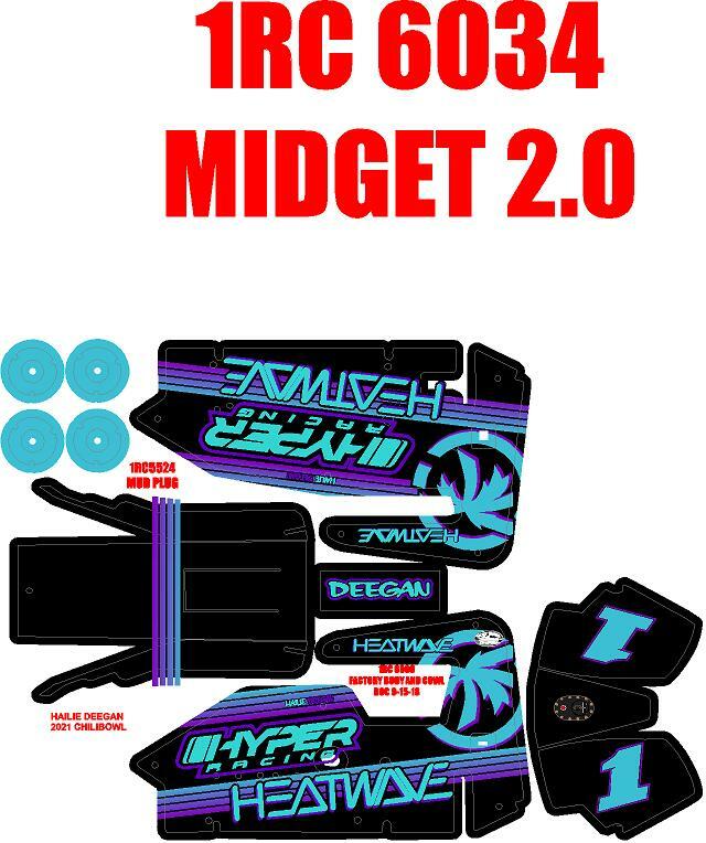 1RC MIDGET WRAP HAILIE DEEGAN 2021 THEME