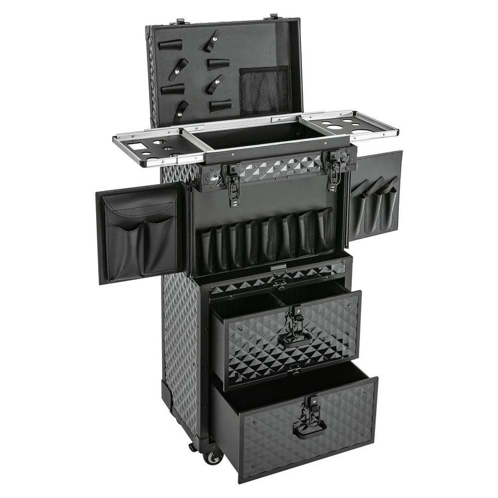 Rolling Cosmetic Case Hairdressing Rolling Case Makeup Rolling Train Case