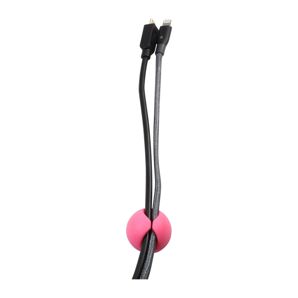 Rok Hardware Pink Cable Organizer Cord Management System, Multipurpose Clip