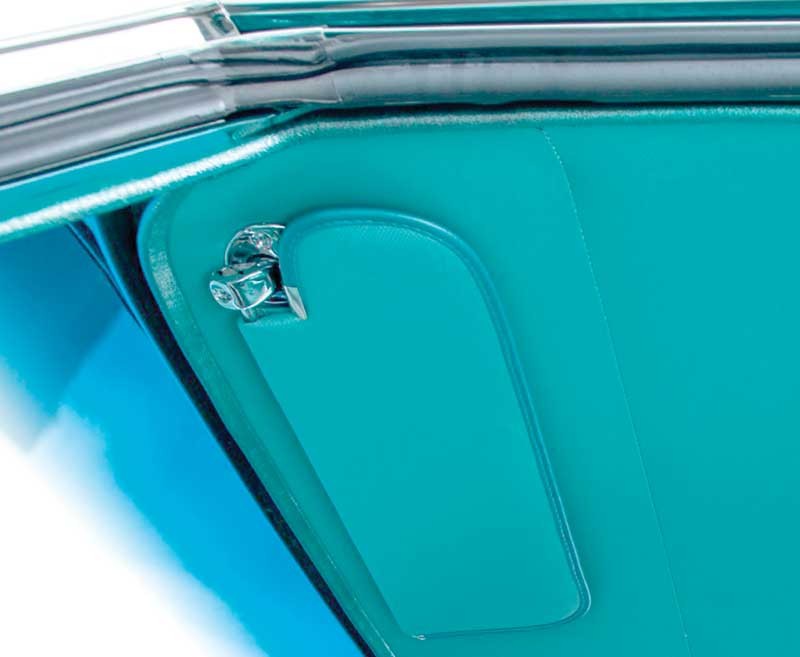 1964-73 GM; Sun Visor Support Bracket; Coupe; with Hardware; Die-Cast; Each