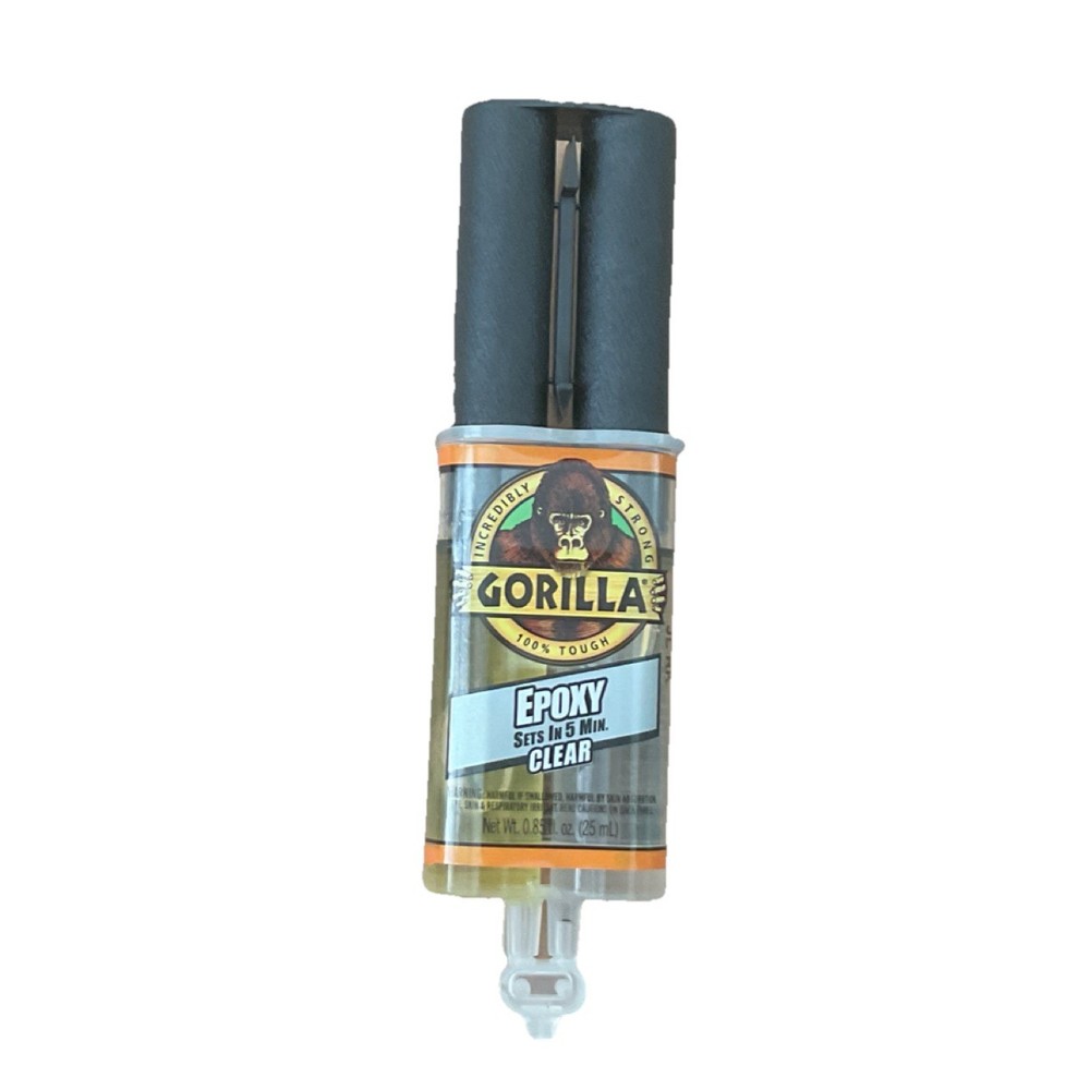 Gorilla Epoxy Clear 5 Minute Epoxy Industrial Multi-Component Adhesive