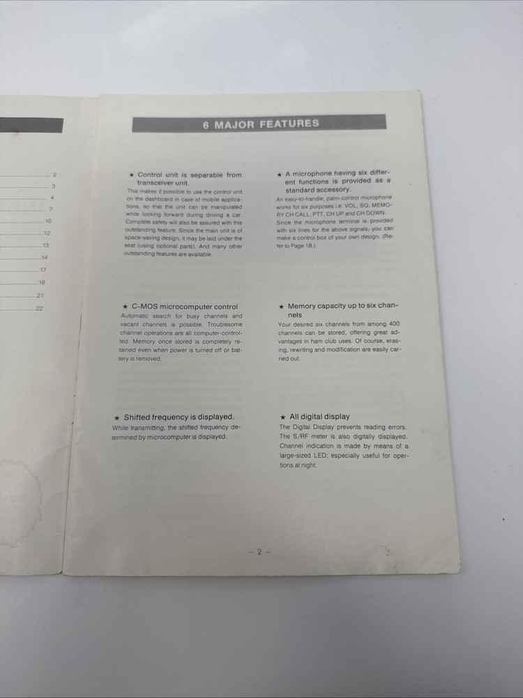 Azden PCS-2000 Instruction Manual - Vintage
